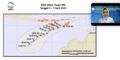 Kepala BMKG, Dwikorita Karnawati dalam siaran pers daring Minggu, 4 April 2021.