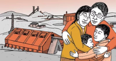 Kemasan unik liputan melalui komik yang dibuat oleh Convoca untuk menggambarkan risiko hidup di daerah tempat racun seperti timbal dilepaskan ke atmosfer. Gambar: Courtesy of Convoca