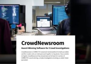 CrowdNewsroom bisa dipakai untuk melakukan urun daya guna mencari informasi penting dari warga. (gambar: tangkapan layar)