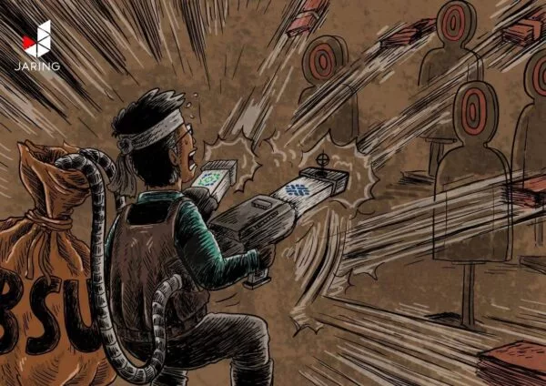 Ilustrasi bantuan subsidi upah (gambar: Ahmad Yani Ali)