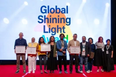 Inevstigasi dari Nigeria, Mesir, Peru, dan Meksiko mendapat pengakuan dalam penganugerahan Global Shining Light Award di GIJC25. Gambar: Suzanne Lee, Alt Studio untuk GIJN